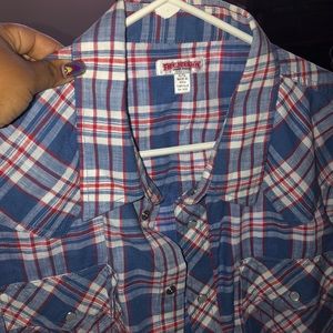 True religion men button down shirt.